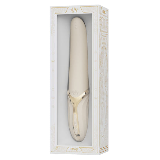 Zalo Eve Oral Pleasure Vibrator - Ivory White