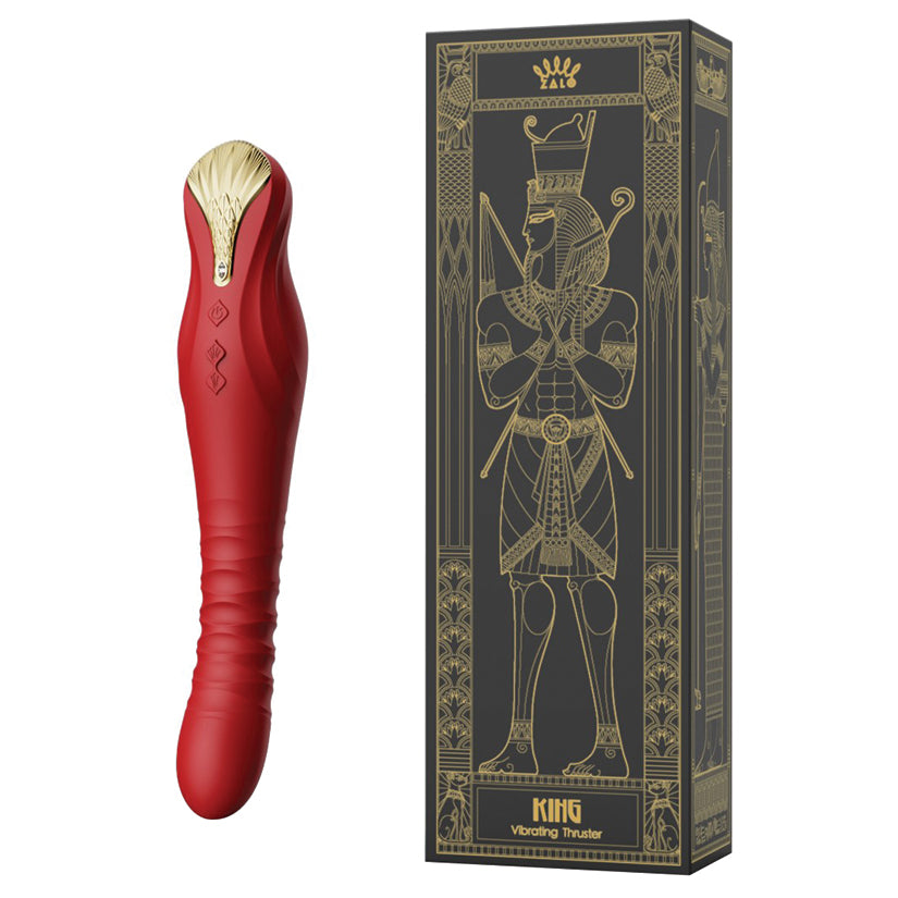 Zalo-Legend-King-Vibrating-Thruster-Wine-Red