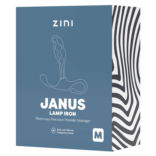 Zini Janus Lamp Iron Three Way Precision Prostate Massager - Bordeaux Medium