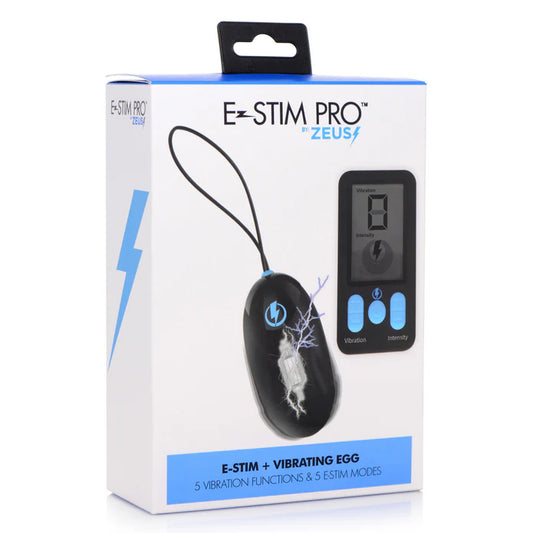 Zeus Electrosex E-Stim Pro Silicone Vibrating Egg with Remote Control